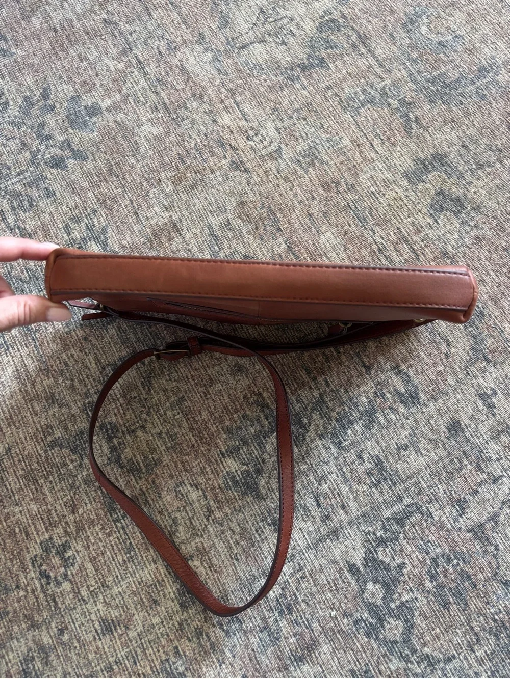 Margot Classic Brown Leather Crossbody Bag